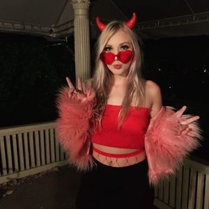 Hot Pink Fuzzy Shein Jacket